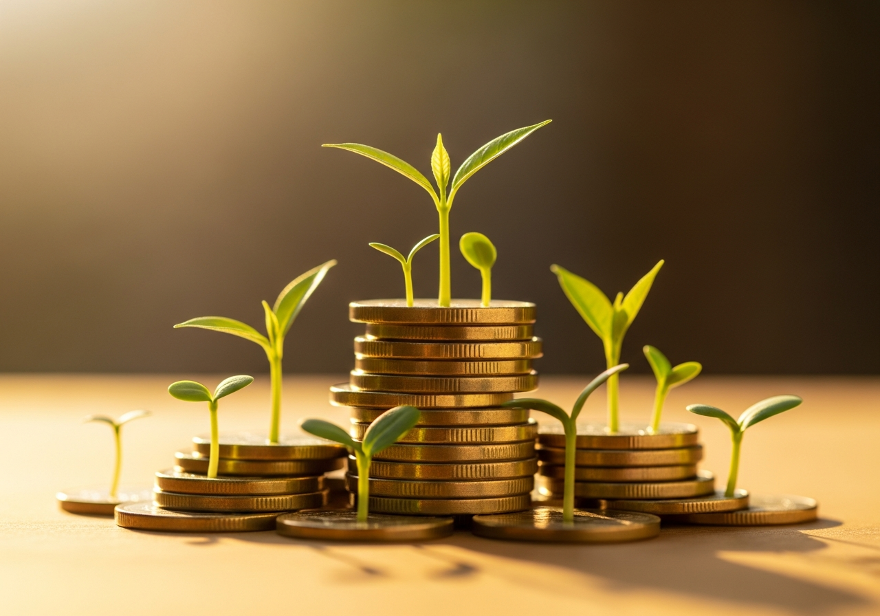 Growing wealth through compound interest